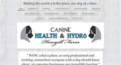 Desktop Screenshot of caninehealthandhydro.com